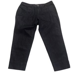 Avenue Jeans Metallic Thread Cropped Trouser Jeans Sz 16